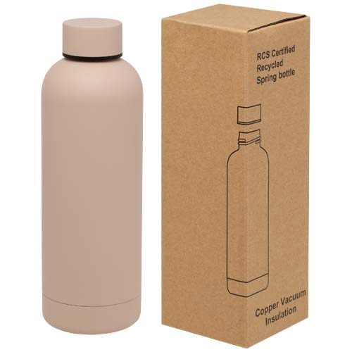 Bouteille isotherme personnalisée 500ml inox recyclé Spring Pale blush pink